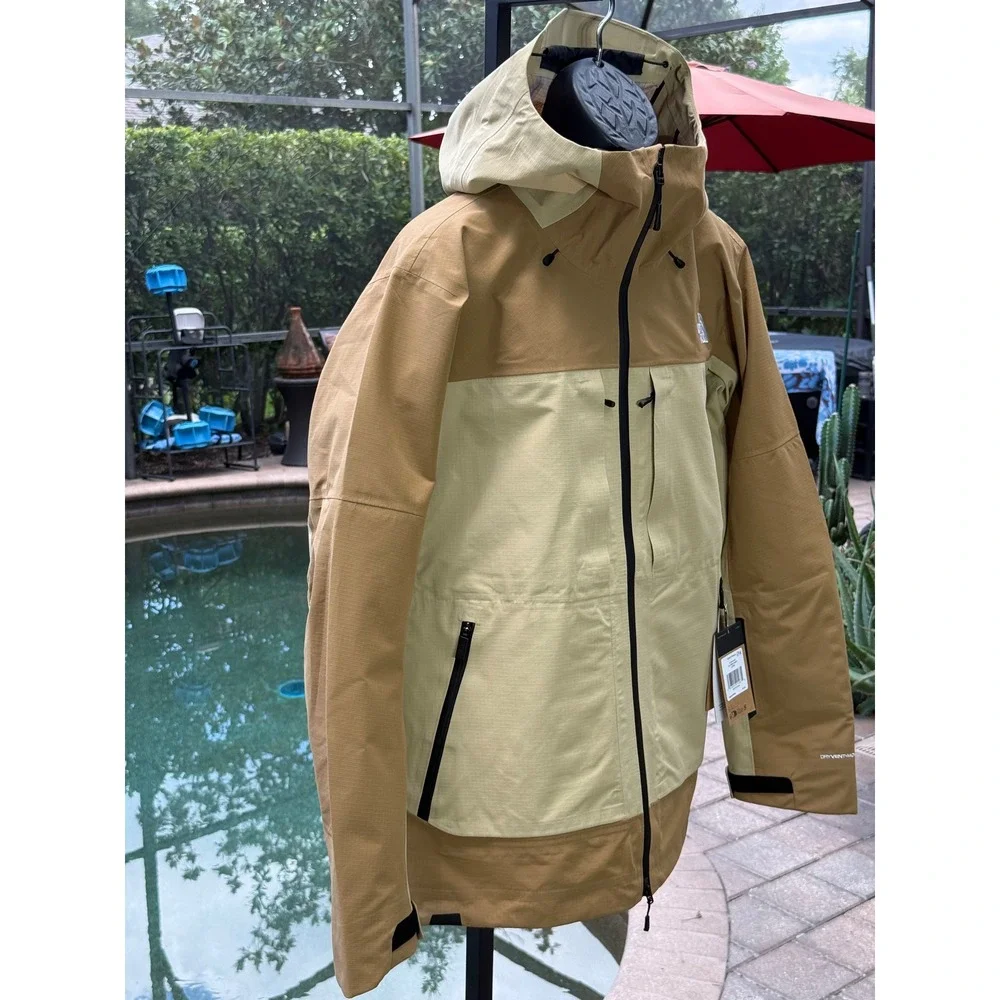 The North Face Ceptor Jacket Mens Large Utility Brown Khaki Stone NF0A87YAWK2-L